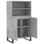 vidaXL Dulap înalt, gri beton, 60x36x110 cm, lemn compozit