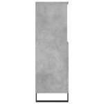vidaXL Dulap înalt, gri beton, 60x36x110 cm, lemn compozit