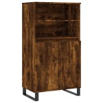 vidaXL Dulap înalt, stejar fumuriu, 60x36x110 cm, lemn prelucrat