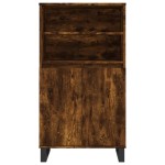 vidaXL Dulap înalt, stejar fumuriu, 60x36x110 cm, lemn prelucrat
