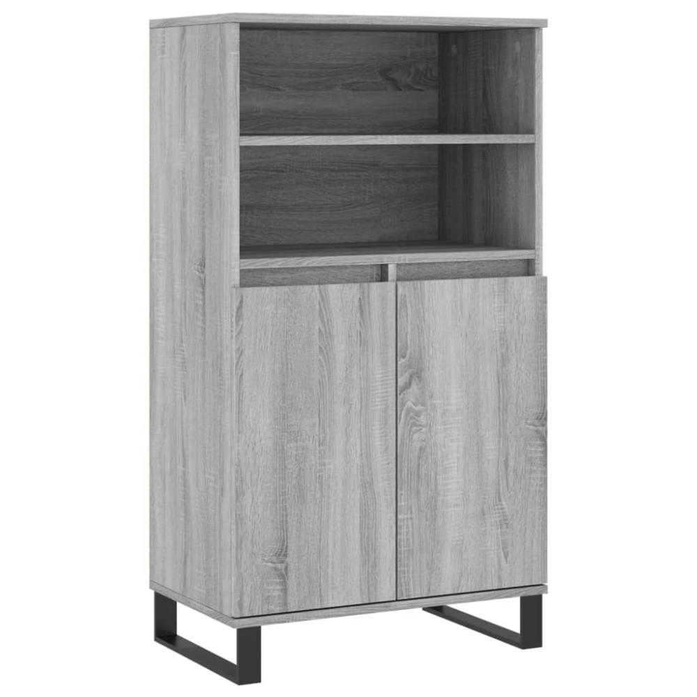 vidaXL Dulap înalt, gri sonoma, 60x36x110 cm, lemn prelucrat