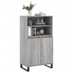 vidaXL Dulap înalt, gri sonoma, 60x36x110 cm, lemn prelucrat
