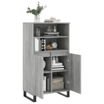 vidaXL Dulap înalt, gri sonoma, 60x36x110 cm, lemn prelucrat