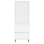 vidaXL Dulap înalt, alb, 40x36x110 cm, lemn compozit