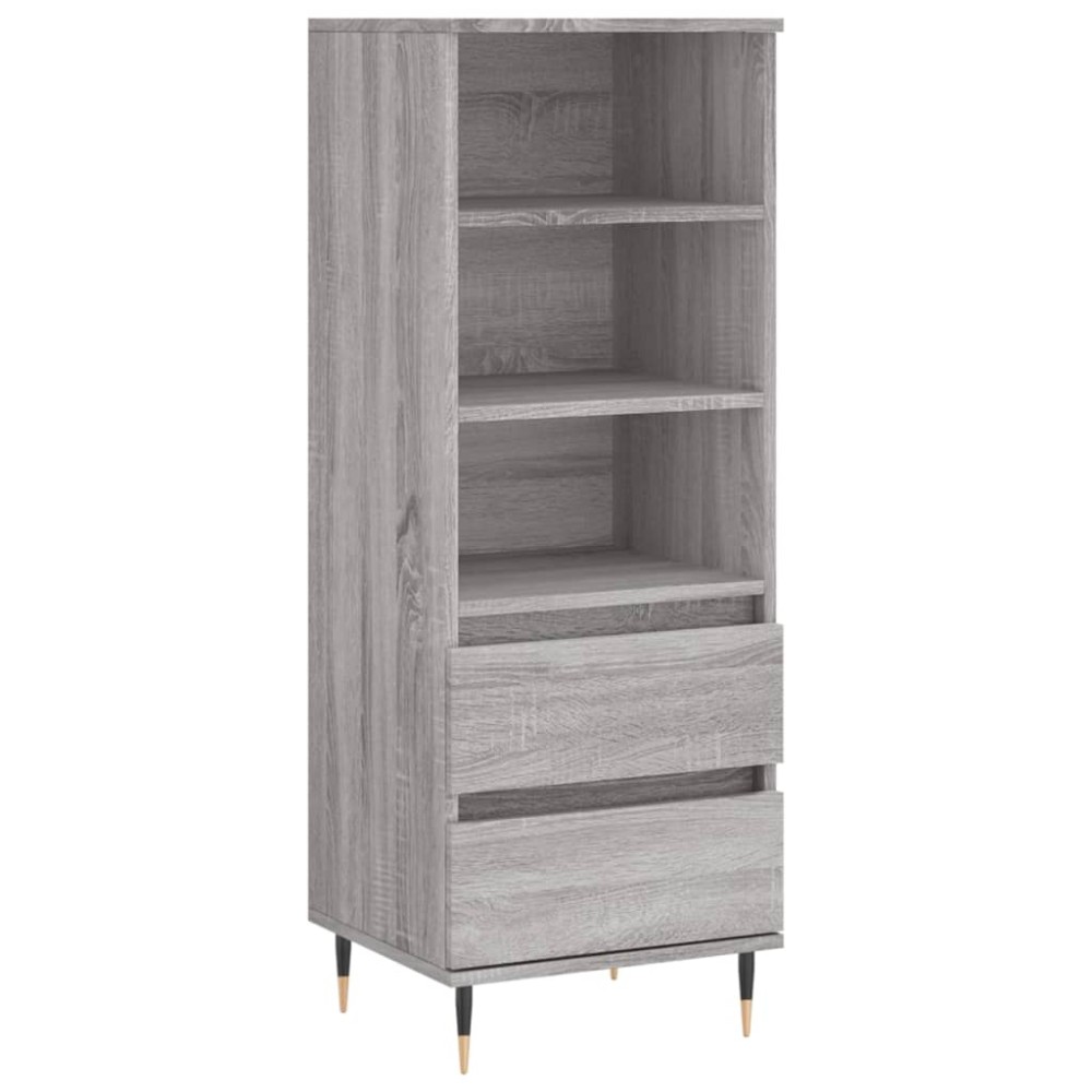 vidaXL Dulap înalt, gri sonoma, 40x36x110 cm, lemn prelucrat