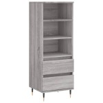 vidaXL Dulap înalt, gri sonoma, 40x36x110 cm, lemn prelucrat