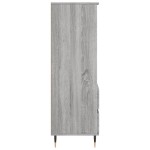vidaXL Dulap înalt, gri sonoma, 40x36x110 cm, lemn prelucrat