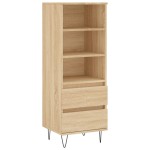 vidaXL Dulap înalt, stejar sonoma, 40x36x110 cm, lemn compozit vidaXL Dulap înalt, stejar sonoma, 40x36x110 cm, lemn compozit