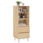 vidaXL Dulap înalt, stejar sonoma, 40x36x110 cm, lemn compozit vidaXL Dulap înalt, stejar sonoma, 40x36x110 cm, lemn compozit