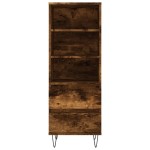 vidaXL Dulap înalt, stejar fumuriu, 40x36x110 cm, lemn compozit vidaXL Dulap înalt, stejar fumuriu, 40x36x110 cm, lemn compozit