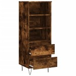 vidaXL Dulap înalt, stejar fumuriu, 40x36x110 cm, lemn compozit vidaXL Dulap înalt, stejar fumuriu, 40x36x110 cm, lemn compozit