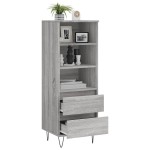 vidaXL Dulap înalt, gri sonoma, 40x36x110 cm, lemn prelucrat