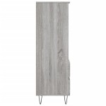 vidaXL Dulap înalt, gri sonoma, 40x36x110 cm, lemn prelucrat