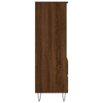 vidaXL Dulap înalt, stejar maro, 40x36x110 cm, lemn compozit