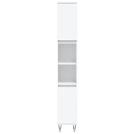 vidaXL Dulap de baie, alb, 30x30x190 cm, lemn prelucrat