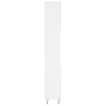 vidaXL Dulap de baie, alb, 30x30x190 cm, lemn prelucrat