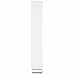 vidaXL Dulap de baie, alb, 30x30x190 cm, lemn prelucrat
