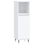 vidaXL Dulap de baie, alb, 30x30x100 cm, lemn prelucrat