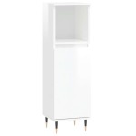 vidaXL Dulap de baie, alb extralucios, 30x30x100 cm, lemn prelucrat vidaXL Dulap de baie, alb extralucios, 30x30x100 cm, lemn prelucrat