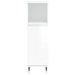 vidaXL Dulap de baie, alb extralucios, 30x30x100 cm, lemn prelucrat vidaXL Dulap de baie, alb extralucios, 30x30x100 cm, lemn prelucrat