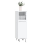 vidaXL Dulap de baie, alb, 30x30x100 cm, lemn prelucrat