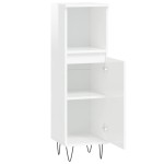 vidaXL Dulap de baie, alb extralucios, 30x30x100 cm, lemn prelucrat vidaXL Dulap de baie, alb extralucios, 30x30x100 cm, lemn prelucrat