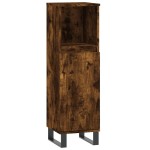 vidaXL Dulap de baie, stejar afumat, 30x30x100 cm, lemn prelucrat vidaXL Dulap de baie, stejar afumat, 30x30x100 cm, lemn prelucrat