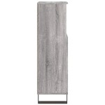 vidaXL Dulap de baie, gri sonoma, 30x30x100 cm, lemn prelucrat
