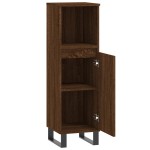 vidaXL Dulap de baie, stejar maro, 30x30x100 cm, lemn prelucrat vidaXL Dulap de baie, stejar maro, 30x30x100 cm, lemn prelucrat