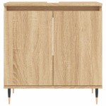 vidaXL Dulap de baie, stejar sonoma, 58x33x60 cm, lemn prelucrat vidaXL Dulap de baie, stejar sonoma, 58x33x60 cm, lemn prelucrat