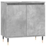 vidaXL Dulap de baie, gri beton, 58x33x60 cm, lemn prelucrat