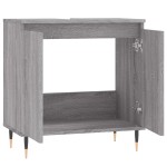 vidaXL Dulap de baie, gri sonoma, 58x33x60 cm, lemn prelucrat