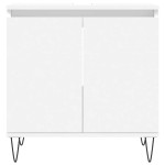 vidaXL Dulap de chiuvetă, alb, 58x33x60 cm, lemn prelucrat vidaXL Dulap de chiuvetă, alb, 58x33x60 cm, lemn prelucrat