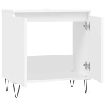 vidaXL Dulap de chiuvetă, alb, 58x33x60 cm, lemn prelucrat vidaXL Dulap de chiuvetă, alb, 58x33x60 cm, lemn prelucrat