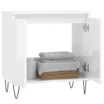 vidaXL Dulap de baie, alb extralucios, 58x33x60 cm, lemn prelucrat vidaXL Dulap de baie, alb extralucios, 58x33x60 cm, lemn prelucrat