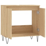vidaXL Dulap de baie, stejar sonoma, 58x33x60 cm, lemn prelucrat vidaXL Dulap de baie, stejar sonoma, 58x33x60 cm, lemn prelucrat