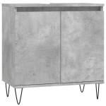 vidaXL Dulap de baie, gri beton, 58x33x60 cm, lemn prelucrat