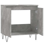vidaXL Dulap de baie, gri beton, 58x33x60 cm, lemn prelucrat