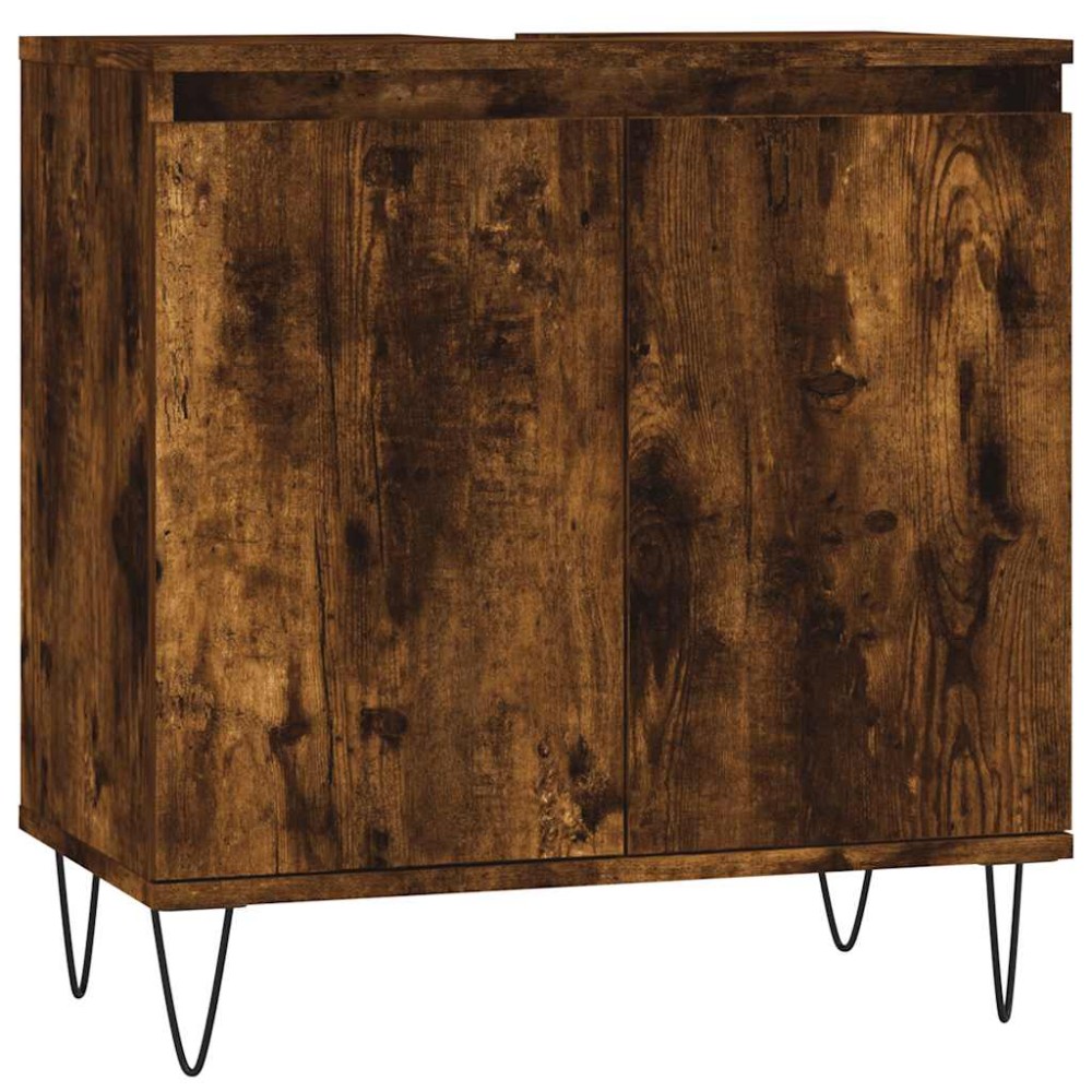 vidaXL Dulap de baie, stejar sonoma, 58x33x60 cm, lemn prelucrat