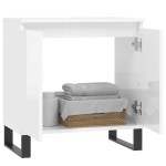 vidaXL Dulap de baie, alb extralucios, 58x33x60 cm, lemn prelucrat vidaXL Dulap de baie, alb extralucios, 58x33x60 cm, lemn prelucrat
