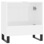 vidaXL Dulap de baie, alb extralucios, 58x33x60 cm, lemn prelucrat vidaXL Dulap de baie, alb extralucios, 58x33x60 cm, lemn prelucrat