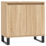 vidaXL Dulap de baie, stejar sonoma, 58x33x60 cm, lemn prelucrat