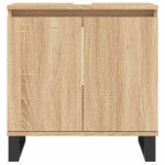 vidaXL Dulap de baie, stejar sonoma, 58x33x60 cm, lemn prelucrat