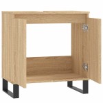 vidaXL Dulap de baie, stejar sonoma, 58x33x60 cm, lemn prelucrat