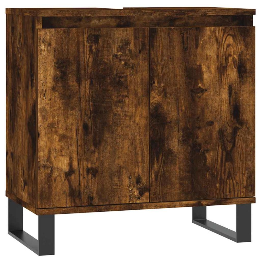 vidaXL Dulap de baie, stejar sonoma, 58x33x60 cm, lemn prelucrat
