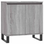 vidaXL Dulap de baie, gri sonoma, 58x33x60 cm, lemn prelucrat