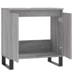 vidaXL Dulap de baie, gri sonoma, 58x33x60 cm, lemn prelucrat
