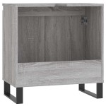 vidaXL Dulap de baie, gri sonoma, 58x33x60 cm, lemn prelucrat