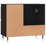 vidaXL Dulap de baie, negru, 65x33x60 cm, lemn prelucrat vidaXL Dulap de baie, negru, 65x33x60 cm, lemn prelucrat