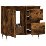 vidaXL Dulap de baie, stejar afumat, 65x33x60 cm, lemn prelucrat vidaXL Dulap de baie, stejar afumat, 65x33x60 cm, lemn prelucrat